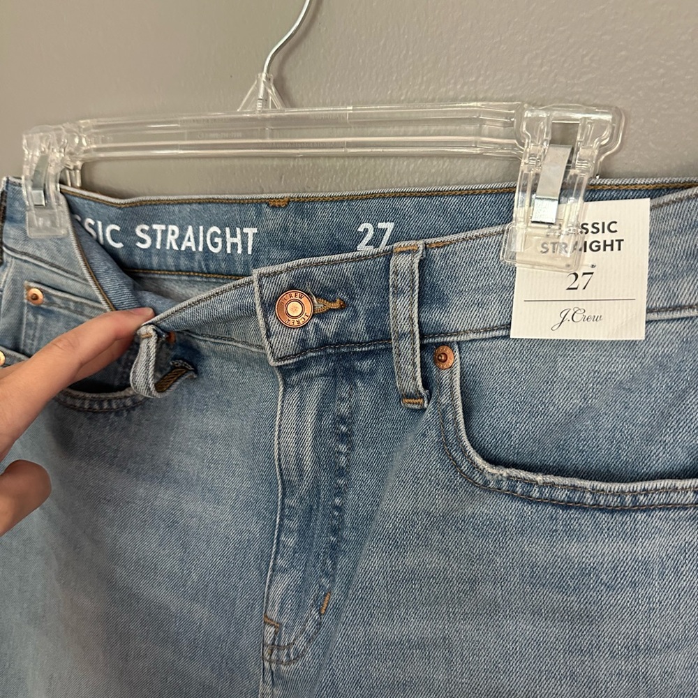 NWT J.Crew Classic Straight Jeans - Picture 4 of 5